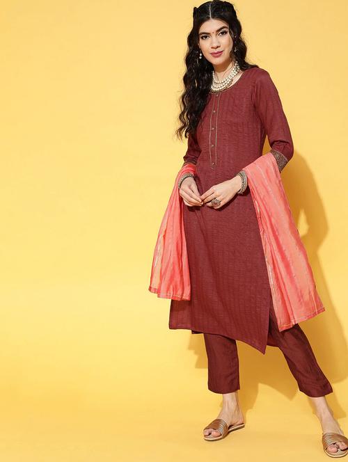 red unstitched suit set - 18274839 - Very Small Image - 1