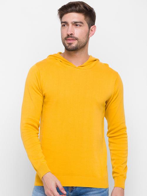 yellow solid hooded t-shirt - 18275058 - Very Small Image - 1