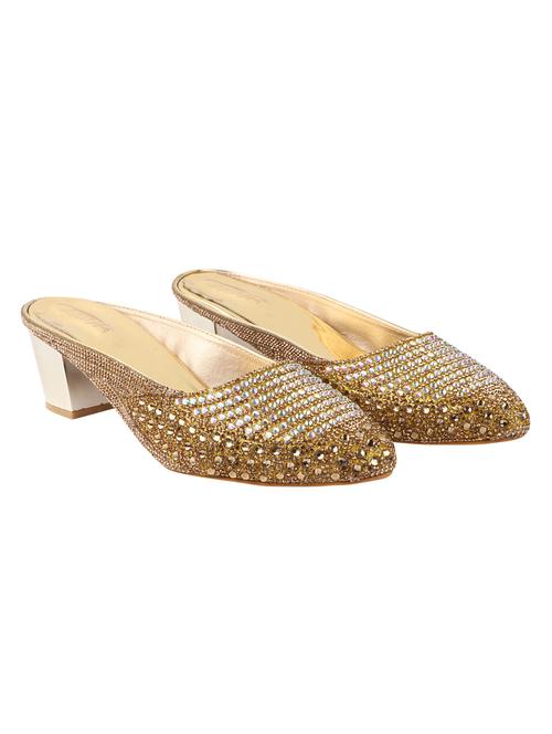 gold synthetic slip on ballerina - 18275198 - Very Small Image - 1