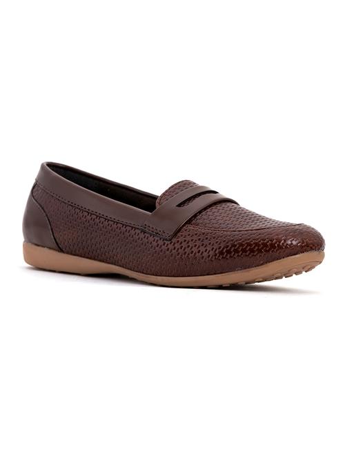 brown synthetic slip on loafers - 18277076 - Very Small Image - 1