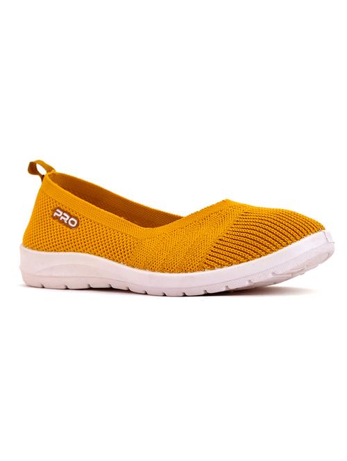 yellow fabric slip on casual shoes - 18277089 - Very Small Image - 1