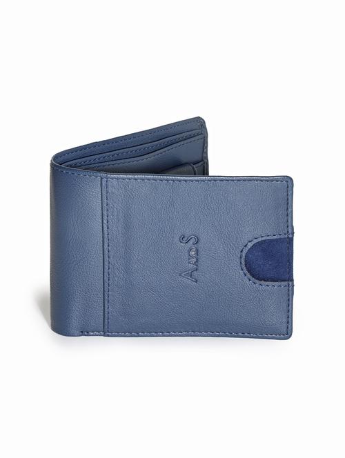 denim blue leatherette wallet - 18277235 - Very Small Image - 1