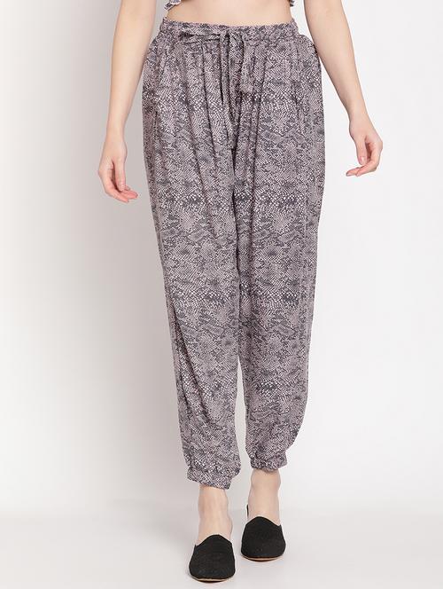 drawstring waist printed jogger - 18277377 - Very Small Image - 1