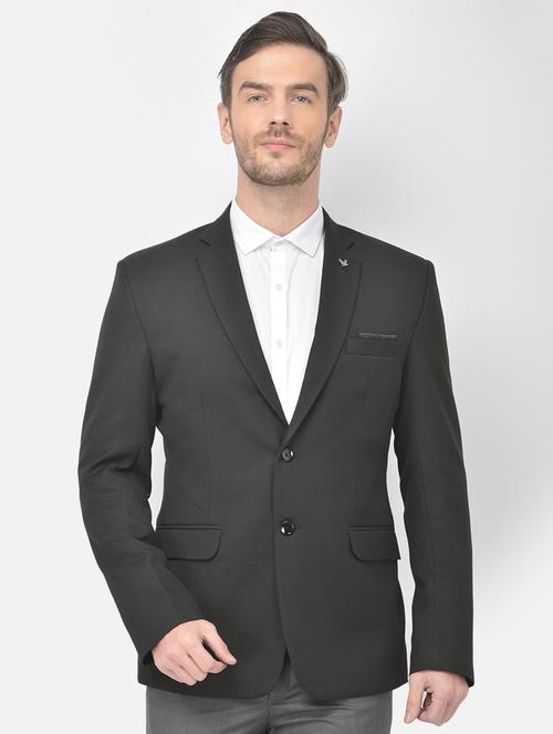 black solid formal blazer - 18277560 - Very Small Image - 1