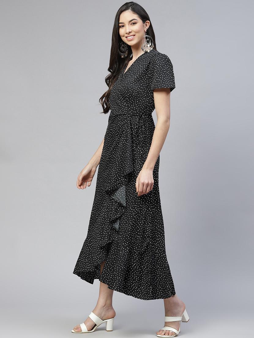 women's wrap printed dress - 18277745 - Zoom Image - 2