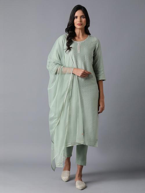 Green Suit Set - 18277781 - Very Small Image - 1