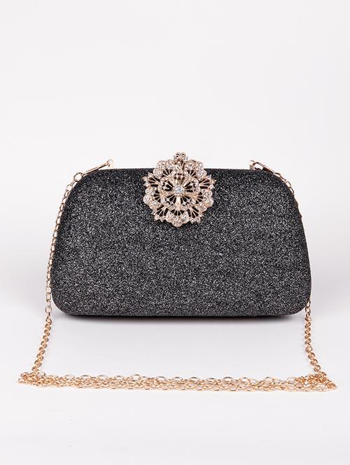 grey embellished clutch - 18278111 - Very Small Image - 1