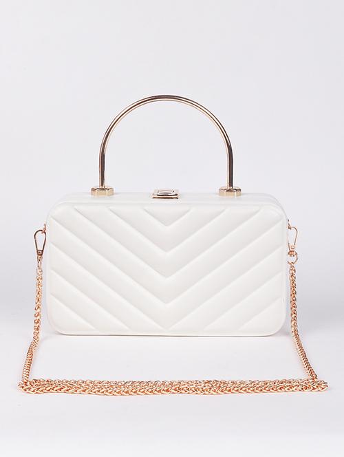 white solid regular handbag - 18278418 - Very Small Image - 1