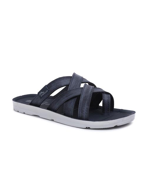 navy fabric slip on sandals - 18278691 - Very Small Image - 1