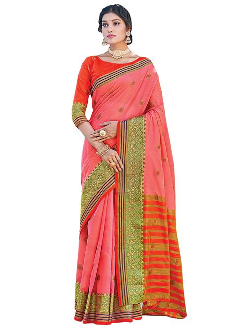 women's banarasi saree with blouse - 18282965 - Very Small Image - 1