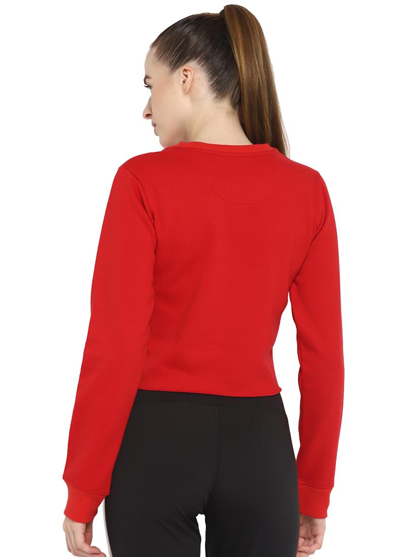 women's chest print sweatshirt - 18283132 - Standard Image - 2