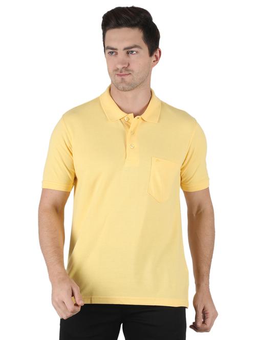 yellow solid polo t-shirt - 18284036 - Very Small Image - 1