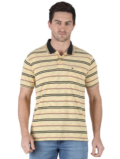 yellow striped polo t-shirt - 18284111 - Very Small Image - 1