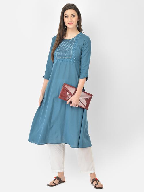 women's a-line kurta - 18284542 - Very Small Image - 1