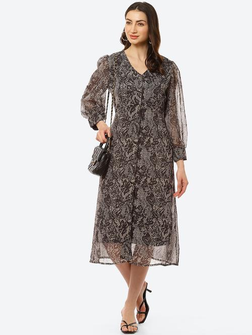 women's  self design dress - 18284892 - Very Small Image - 1