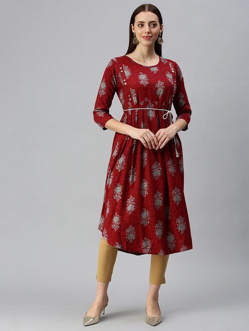women's a-line kurta - 18284942 - Very Small Image - 1