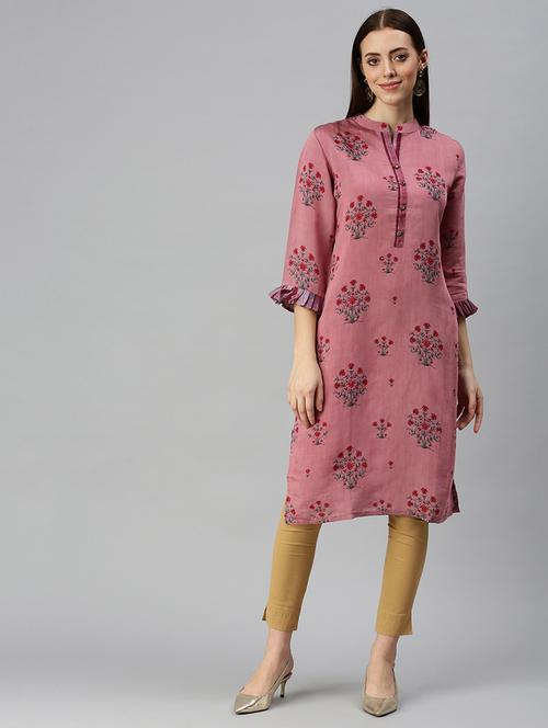 women's straight kurta - 18284959 - Very Small Image - 1