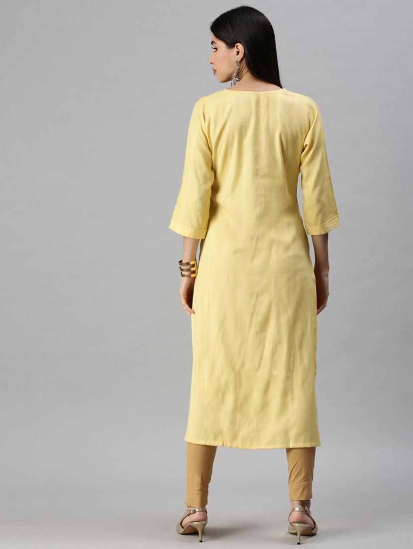 women's straight kurta - 18284983 - Zoom Image - 3