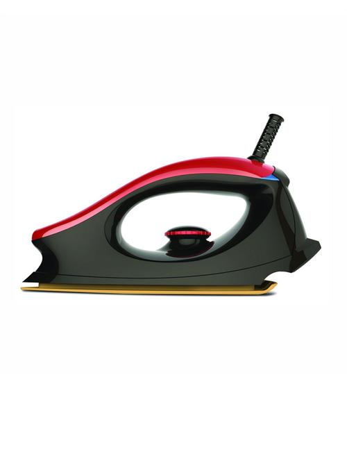 rasoi majestic 750w dry iron with non-tick coated soleplate, black & red - 18285121 - Very Small Image - 1