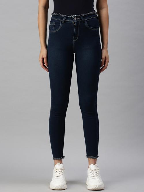 high rise stone washed denim jean - 18285705 - Very Small Image - 1