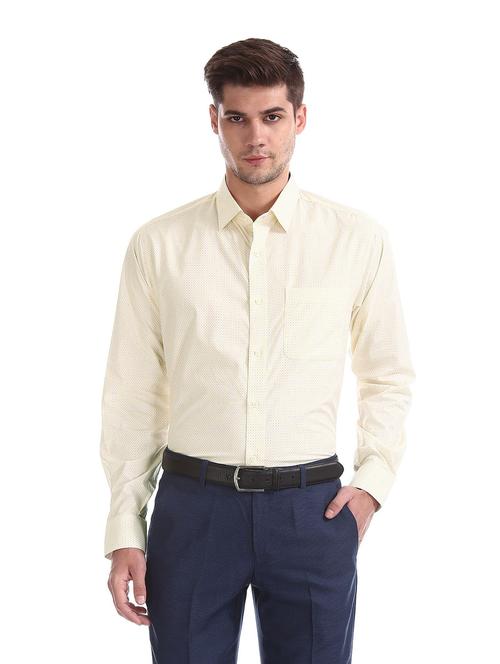 yellow printed casual shirt - 18286916 - Very Small Image - 1