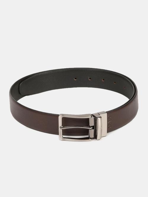 black and brown leatherette belt - 18286942 - Very Small Image - 1