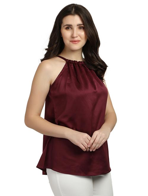 women's straight halter neck top - 18286984 - Very Small Image - 1