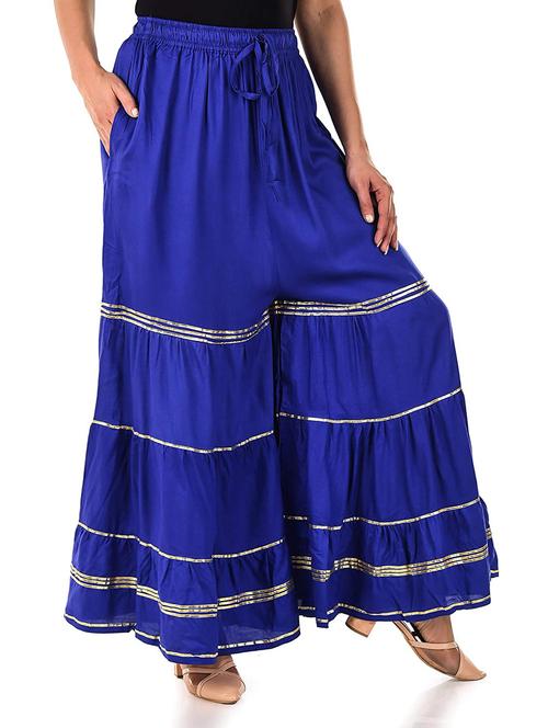 blue solid sharara - 18287009 - Very Small Image - 1