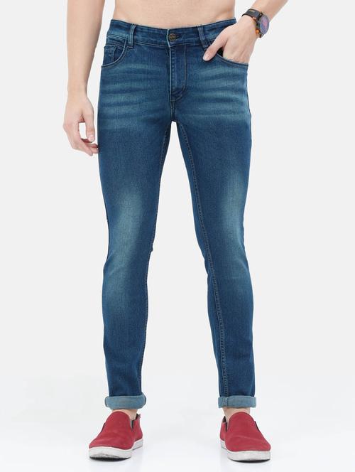 navy blue denim light washed jean - 18287572 - Very Small Image - 1