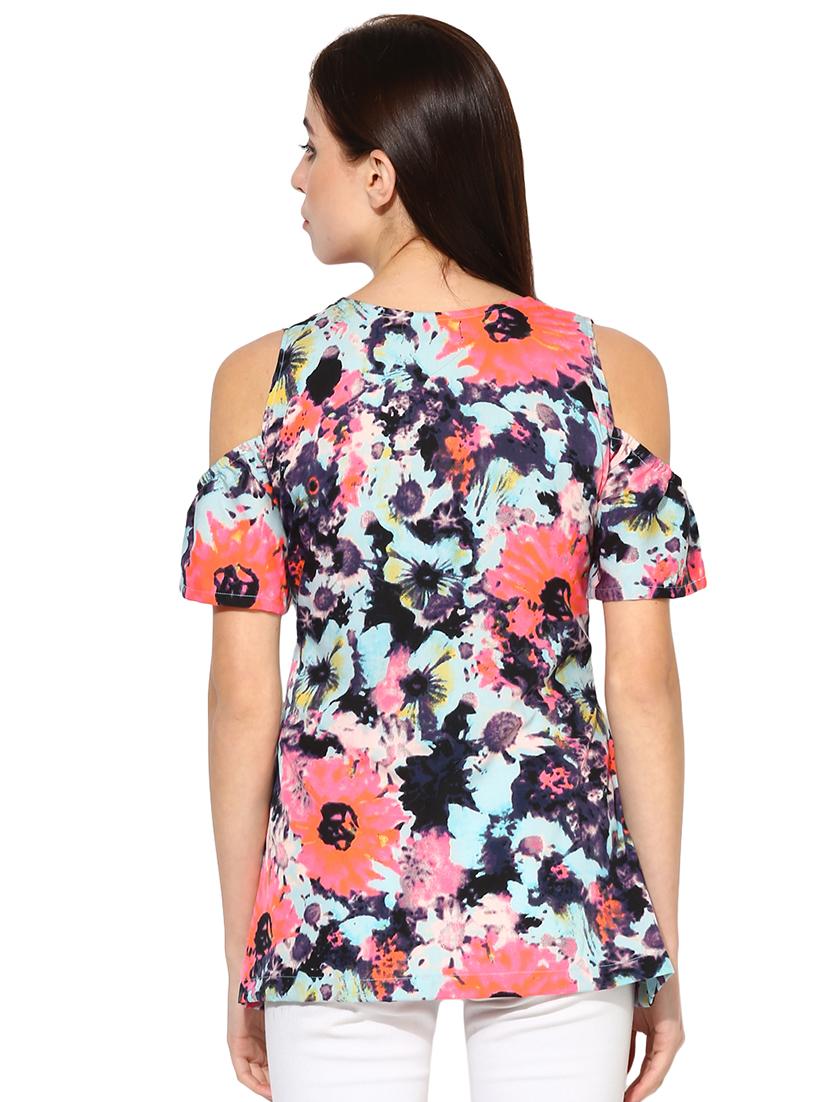 women's a line round neck top - 18287719 - Standard Image - 2