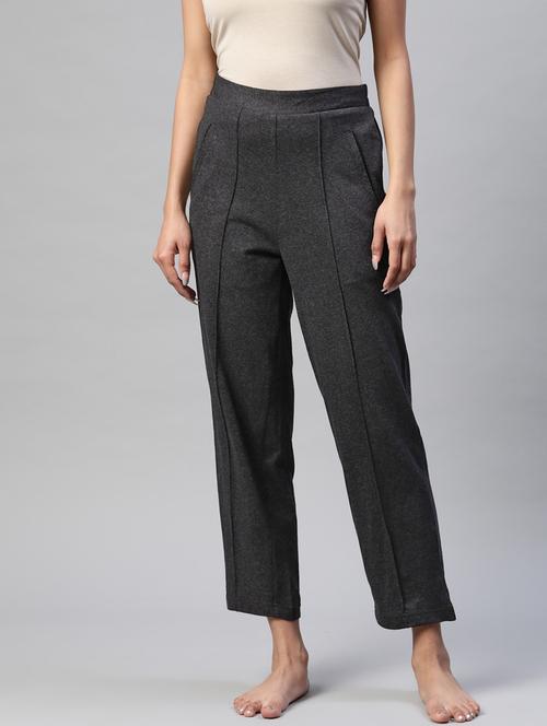 high rise solid track pant - 18288710 - Very Small Image - 1