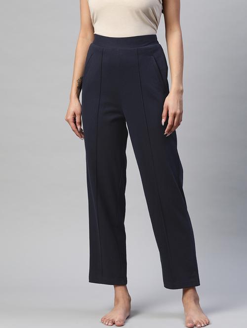 high rise solid track pant - 18288712 - Very Small Image - 1