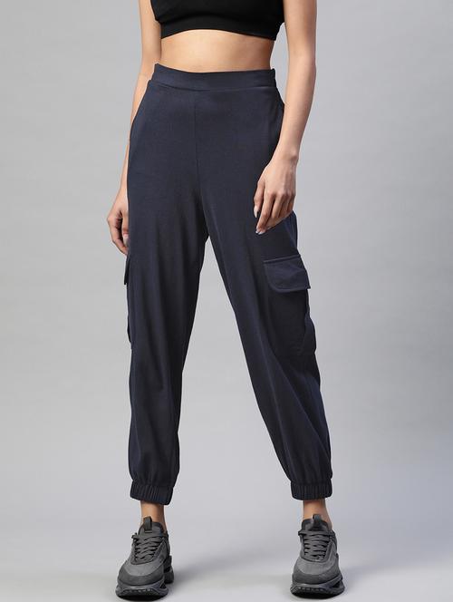 high rise solid track pant - 18288721 - Very Small Image - 1