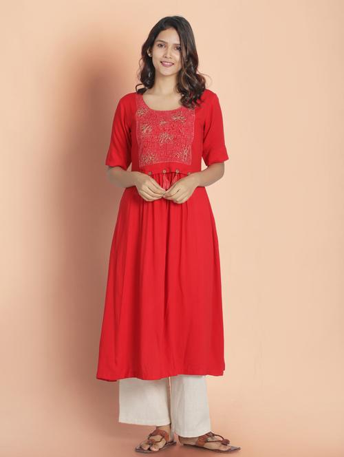 women's a-line kurta - 18288875 - Very Small Image - 1