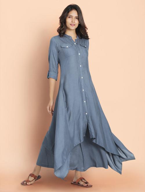 women's asymmetric kurta - 18288896 - Very Small Image - 1