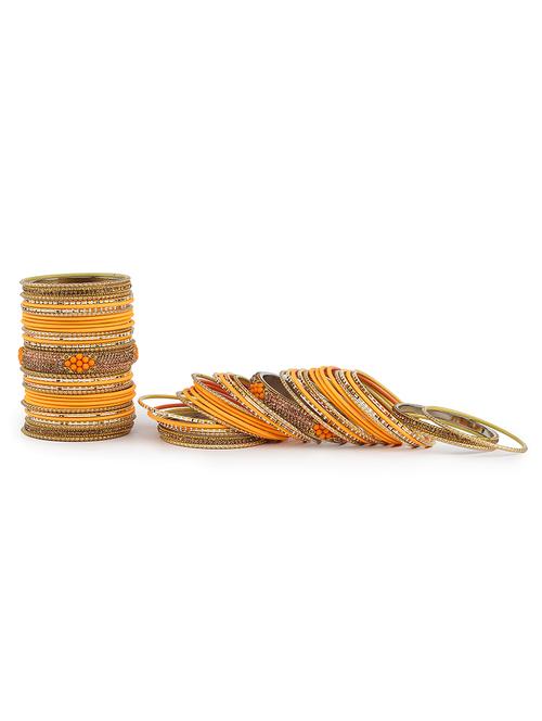 yellow metal bangle - 18289076 - Very Small Image - 1