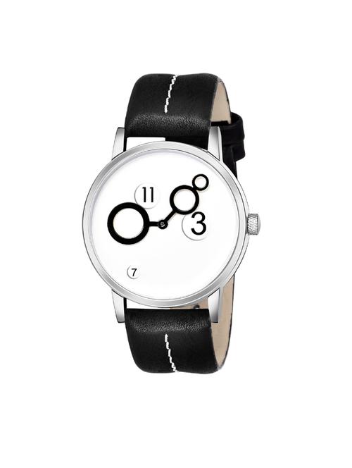 mt-10 black  watch with genuine leather strap for boys - 18289157 - Very Small Image - 1