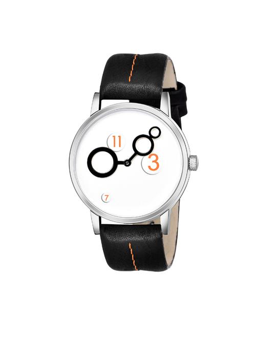 mt-13 black  watch with genuine leather strap for boys - 18289198 - Very Small Image - 1