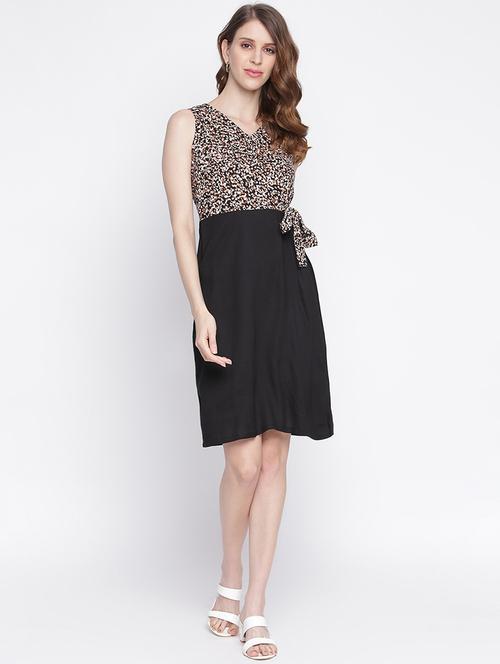 women's  color block dress - 18289418 - Very Small Image - 1