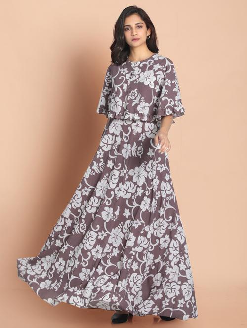 women's fit & flare floral dress - 18289910 - Very Small Image - 1