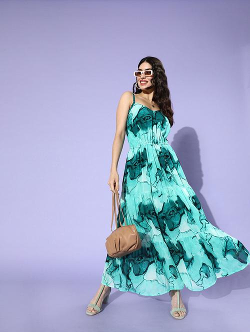 women's tiered dress abstract dress - 18290168 - Very Small Image - 1