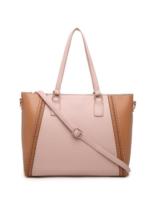 pink solid regular tote - 18290386 - Very Small Image - 1