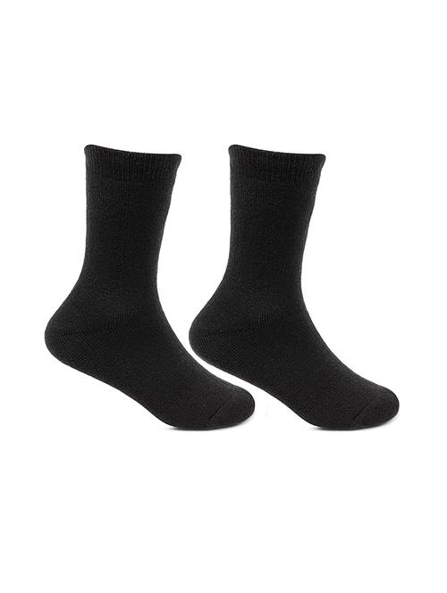 black solid above ankle length socks for kids - 18290644 - Very Small Image - 1