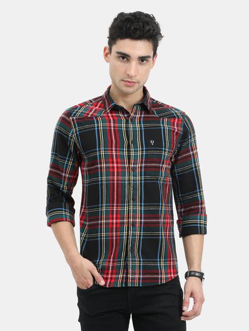 red checkered casual shirt - 18291023 - Very Small Image - 1