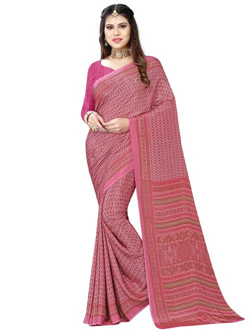 batik printed saree  with blouse - 18291304 - Very Small Image - 1