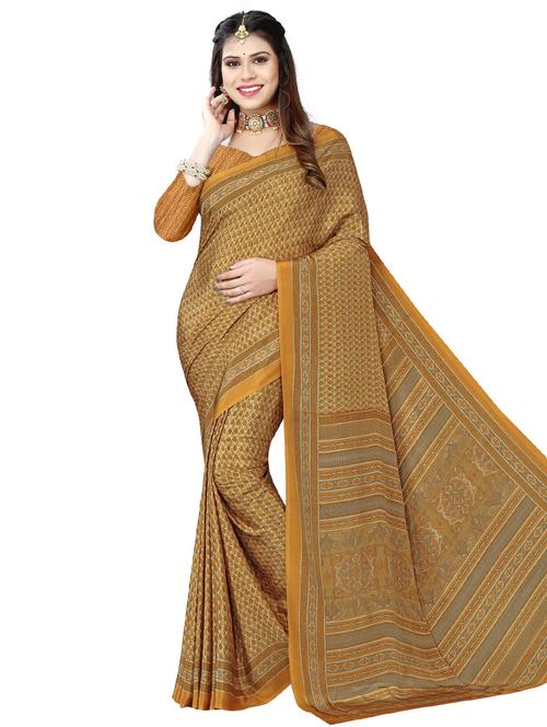 batik printed saree  with blouse - 18291305 - Very Small Image - 1