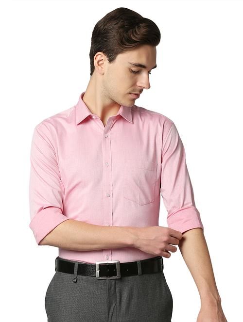 pink solid formal shirt - 18291696 - Very Small Image - 1