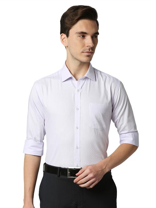 lavender solid formal shirt - 18291773 - Very Small Image - 1