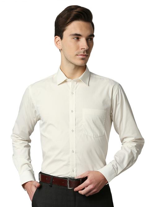 yellow solid formal shirt - 18291784 - Very Small Image - 1