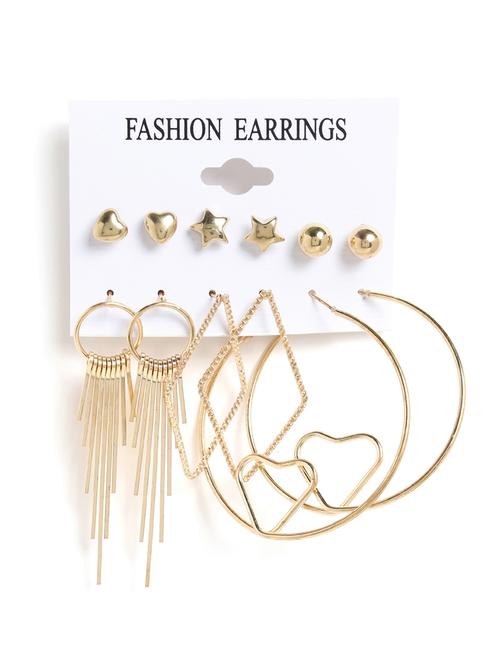 gold metal  earring - 18292022 - Very Small Image - 1